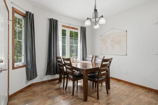 Dining area near kitchen and outdoor patio