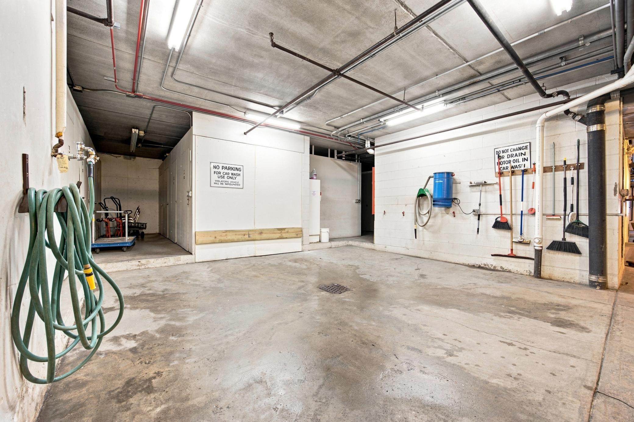 Car Washing Area in Garage