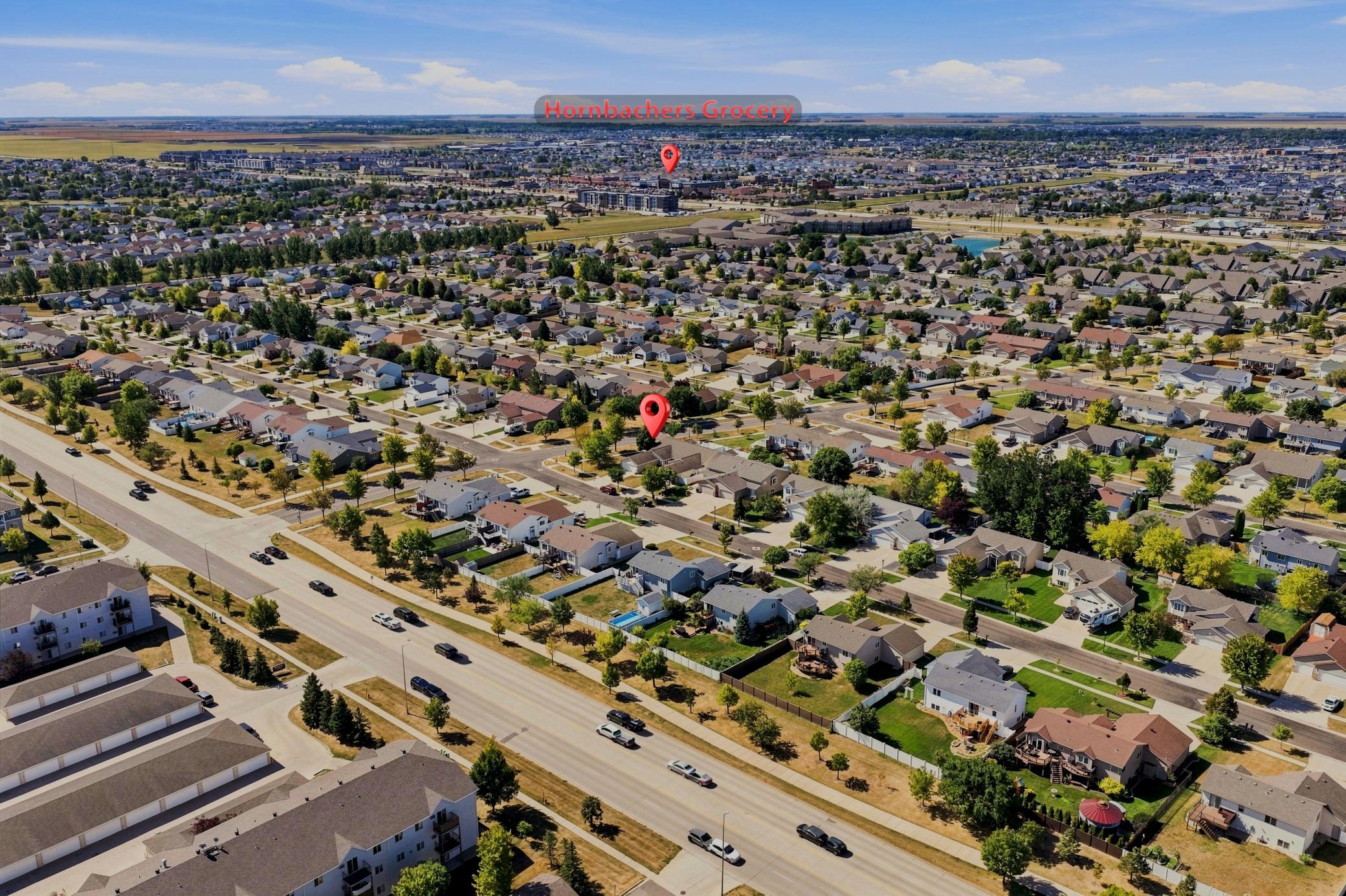 Aerial with landmarks