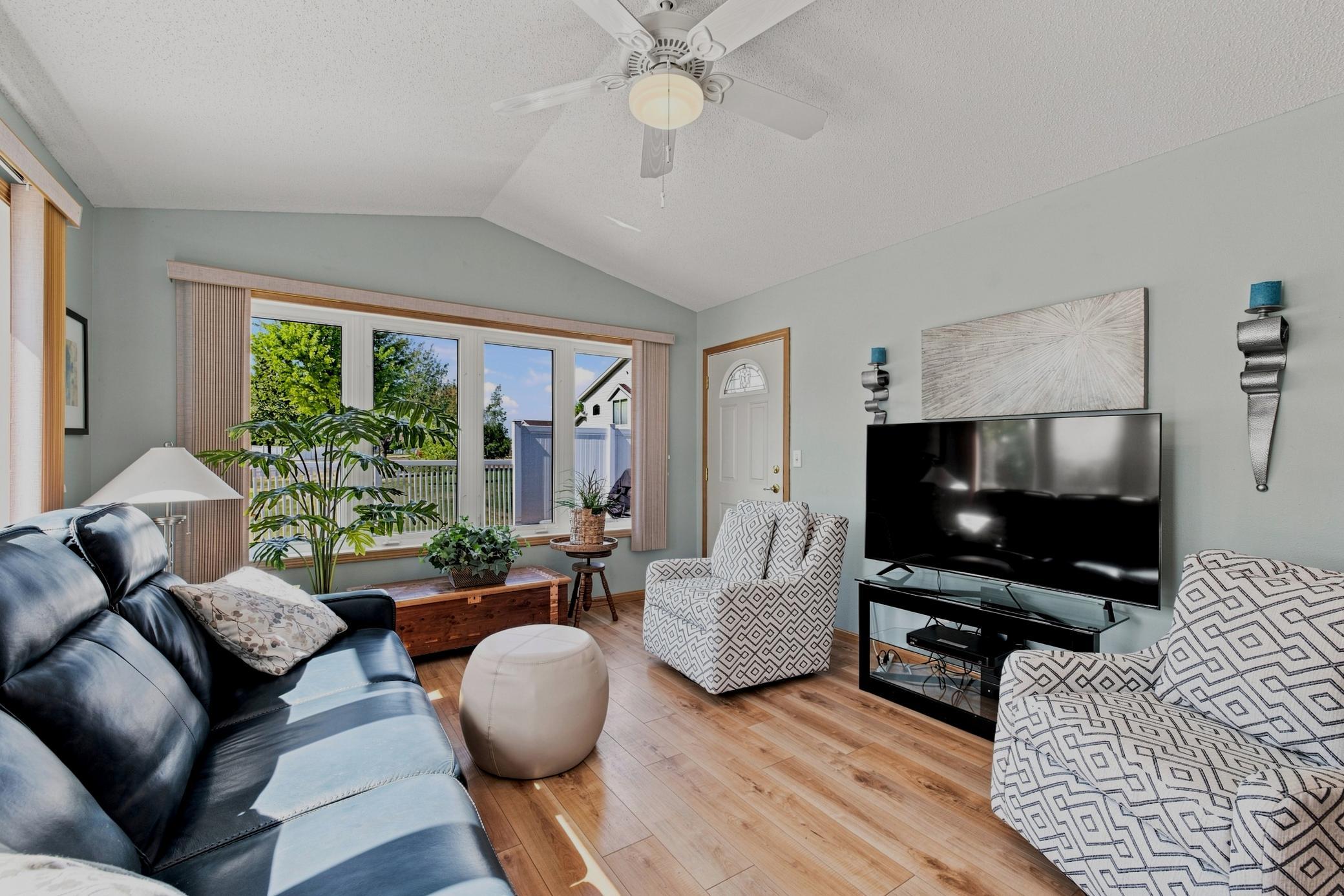 Sunroom views to backyard