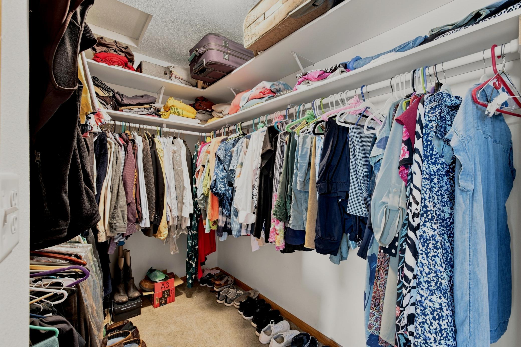 Primary walk-in closet
