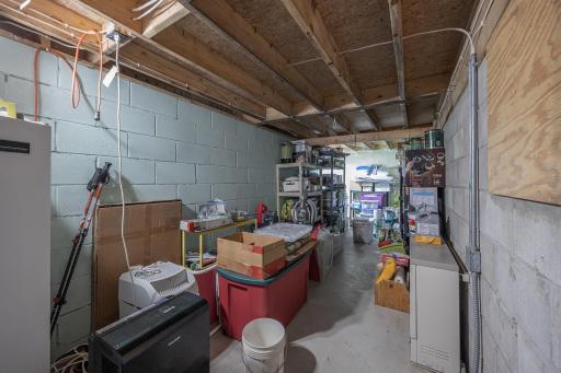 Lower level storage area