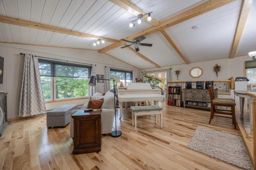 Living room with great lake views