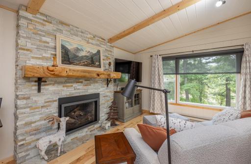 Custom gas fireplace