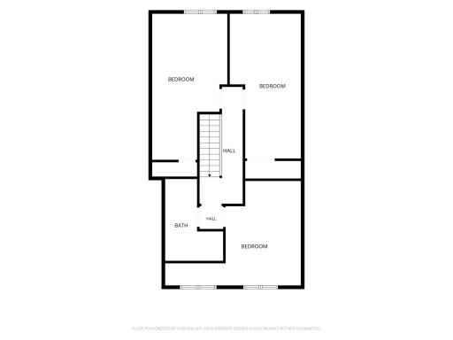 Upper level floor plan