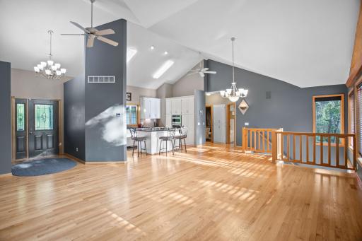 Open floor plan with abundance of natural light