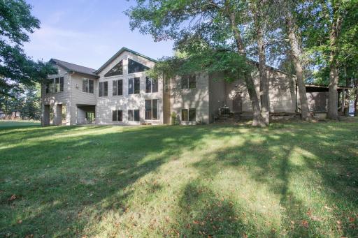 Large private backyard