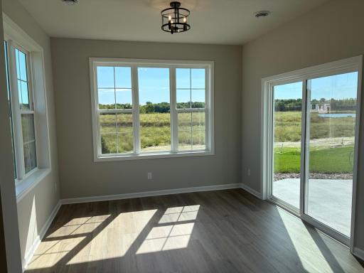 Morning room addition...youbetcha. An extra living space that flows seamlessly with the kitchen and dining area.