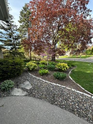 Landscaping in front of home