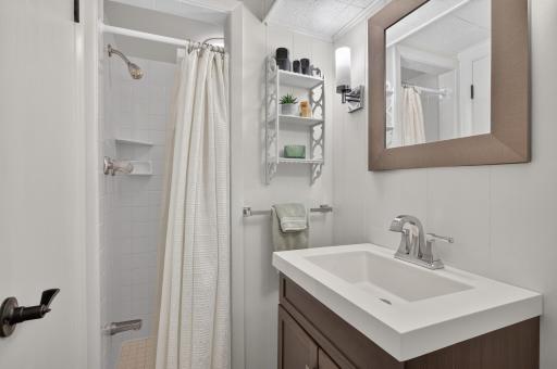 Lower level 3/4 bath