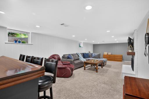 Large family room perfect for hosting or family movie night