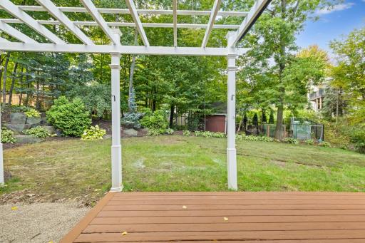 Newly finished refinished deck and powder coated railings. Deck measures 20 x 12