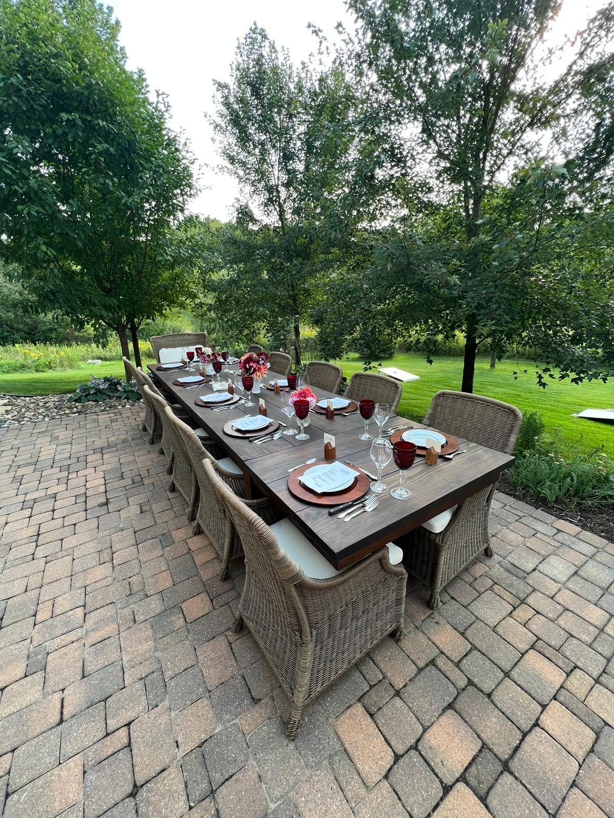 Patio entertaining