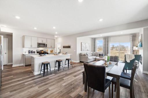 Photo for 8182 Martin Avenue NE, Otsego, MN 55330 - listing #7141245 Open sightlines throughout the main level provide a seamless flow. *Picture is of model home; actual finishes may vary.