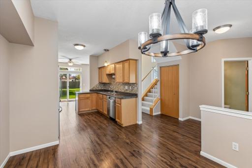 Extra storage next to stairs is a bonus!