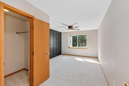 Large, walk-in closet in primary