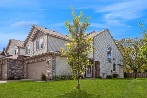 This end-unit offers extra privacy and yard