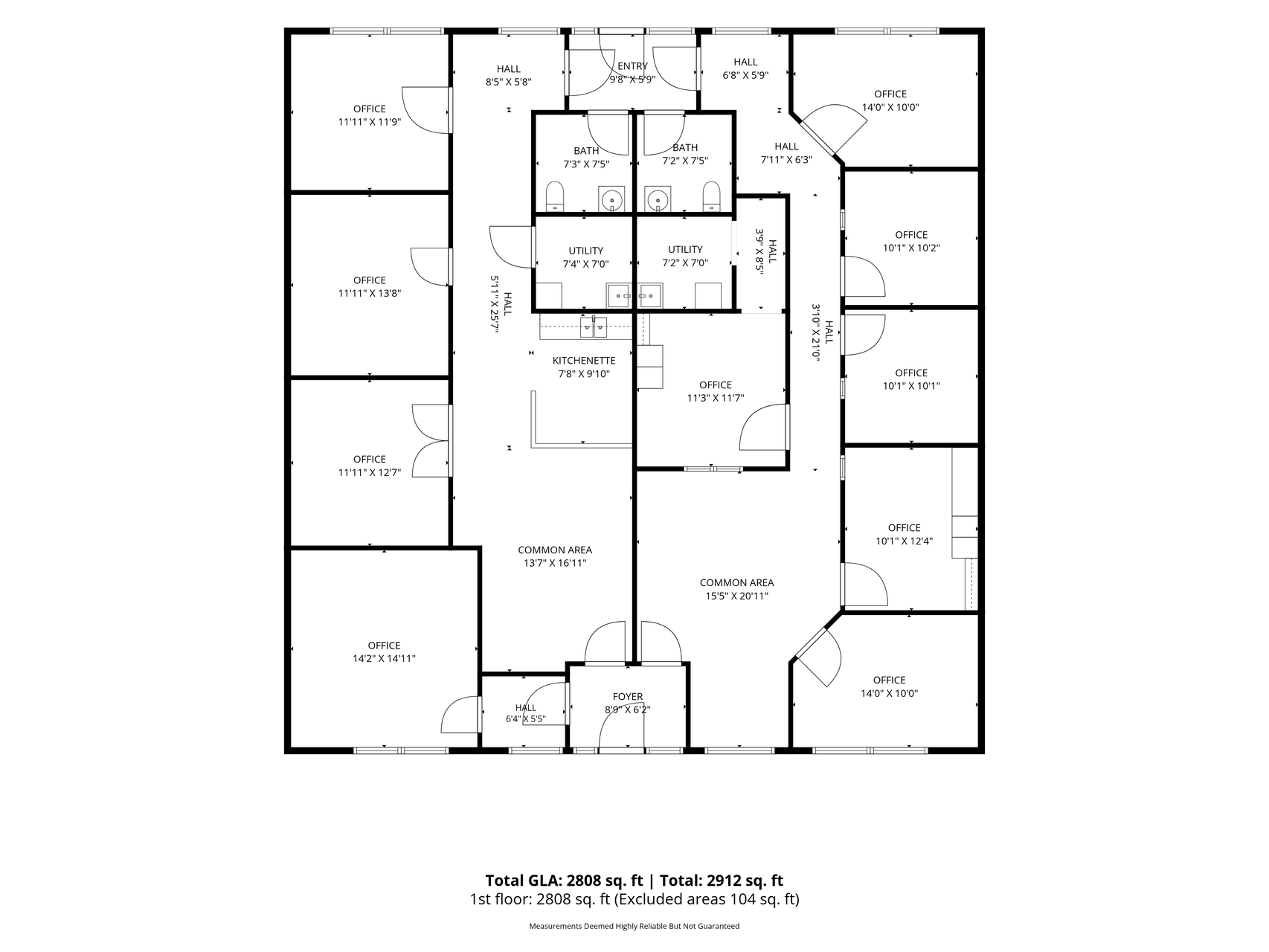 1103 Weir Drive, 200 - unit B, A, & C floor plan