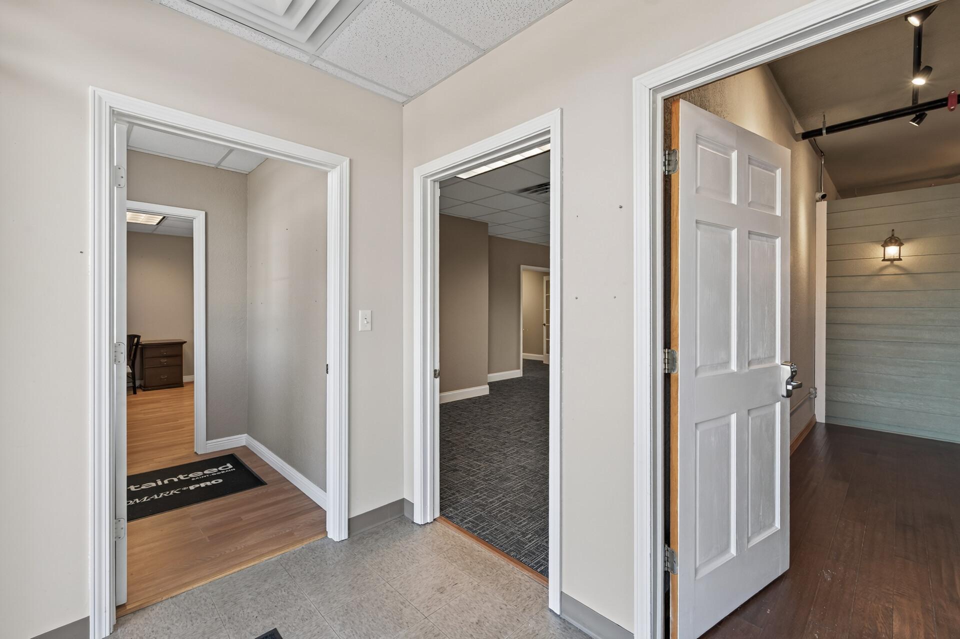 1103 Weir Drive, 200 - entrances to units B, A, & C