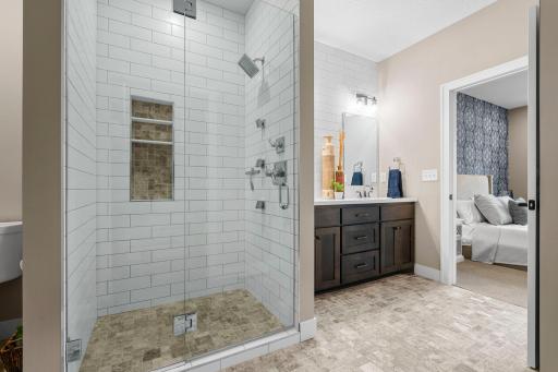 Large walk-in shower
