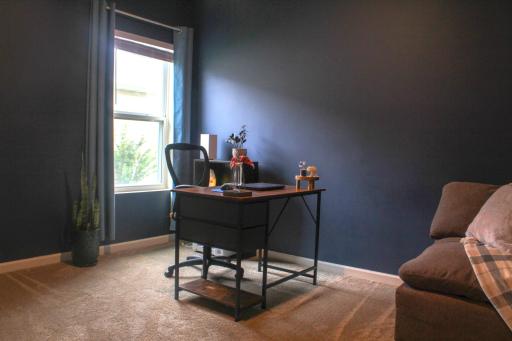 Bedroom has a more private feel with window facing side yard