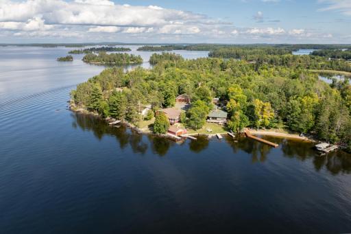 Aerial from lake