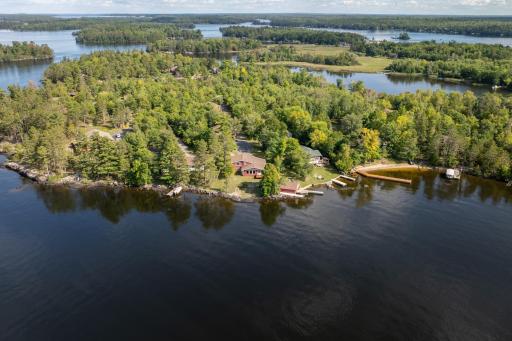 Aerial from lake