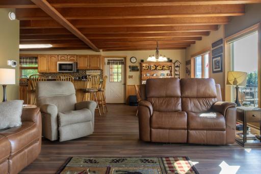 Family room to kitchen/dining
