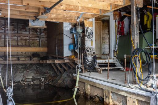 Boathouse interior