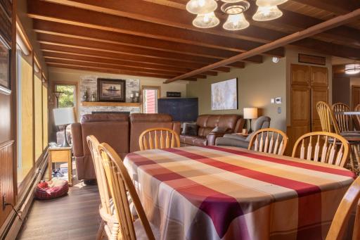 Dining room to family room
