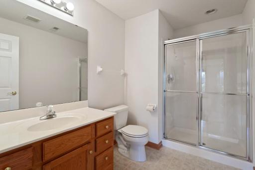 Lower level bath