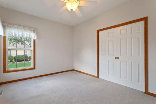 2nd main level bedroom or office with double pocket doors