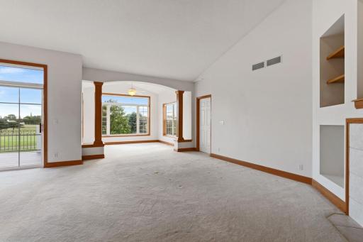 Living room looking towards sunroom