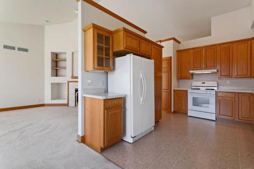 Kitchen with raised panel cabinetry