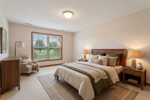 Virtually staged 3rd bedroom