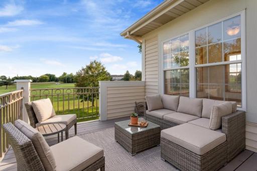 Virtually staged deck