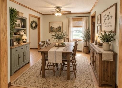 digitally decorate dining room