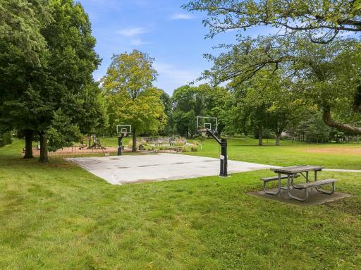 Park and Playground Located on the Same Street