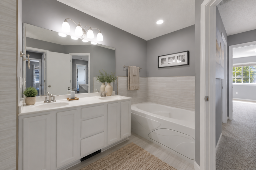 Updated Full Bath with beautiful tile. Virtually Staged