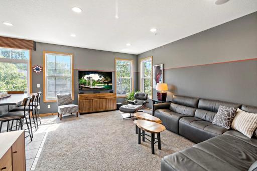 Main floor family room off of the kitchen