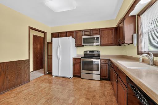 Kitchen with cork floors