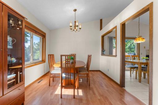 Dining area provides plenty of room for everyday meals and entertaining.