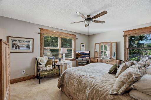 Upper Level Owner's Bedroom Suite with a Private Bath and a Walk-in Closet