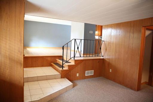 View of open concept family living