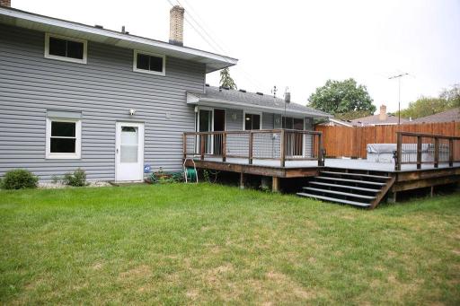 Back yard View of massive entertaining space!