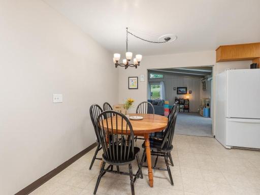 Dining area provides convenient access to the expansive great room.
