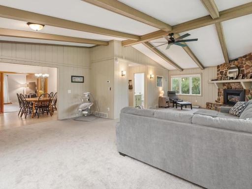 The spacious great room offers plenty of room for gathering and entertaining.