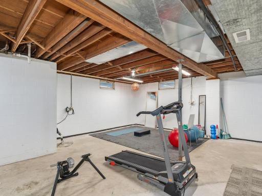 Additional lower-level space provides excellent storage and expansion potential.