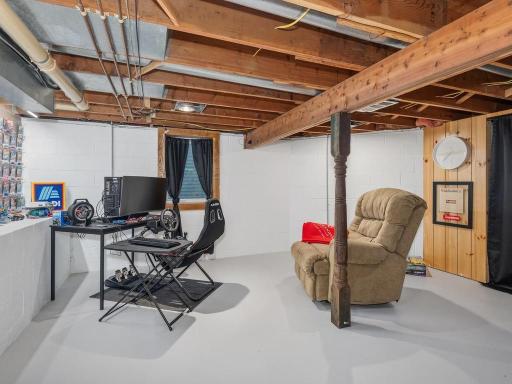 Finished bonus room is ideal for a home office, gaming room, or hobby space.