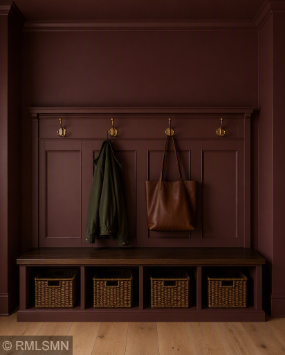 Renderings are of the models selected finishes Mudroom.png